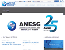 Tablet Screenshot of anesg.org.br